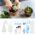 thumbnail image 6 of M Buder 19-Piece Succulent Plants Tool Set, Precision Gardening Kit for Indoor Bonsai and Small Plant Care, Blue (9.1 x 8.7 inches / 23 x 22 cm), 6 of 9