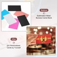 thumbnail image 4 of Tarjetas de presentación metálicas PATIKIL, paquete de 100 unidades, aluminio, 0,45 mm de grosor, 4 of 7