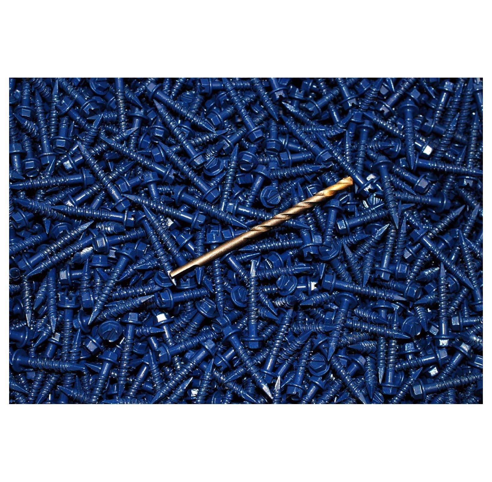 50 Pack 3/16x2-1/4 Hex Head Concrete Screw Anchors (Tapcon Style) By Trinity Fastener