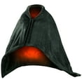 thumbnail image 7 of Electric Heated Blanket, 59x31in Heated Poncho Shawl Wrap Throw with Zipper for Home Office, Grey, 7 of 7