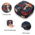 thumbnail image 3 of Vintage Mushroom Retro Dark Pattern Sanitary Napkin Storage Bag, Zipper Menstrual Cup Pouch Feminine Menstruation First Period Pads Holder for Girls Women Ladies, 3 of 6