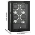 thumbnail image 6 of KFFKFF Watch Winder for 4 Automatic Watches with 4 Quiet Japanese Mabuchi Motors, 6 of 7