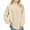 Beige, variant on Casual Drop Shoulder T-Shirts for Boys Girls Long Sleeve Elastic Cuff Cotton Pullover Tees Blouses Solid Color Undershirt