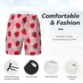 thumbnail image 5 of Lsque Mens Swim Trunks Strawberry Pattern - Bathing Suit Compression Liner - Beach Swim Shorts Swimwear - (S-3XL) - Stretch Quick Dry -, 5 of 9