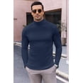thumbnail image 4 of Ekouaer Men's Turtleneck Long Sleeve Turtle Neck Shirts Basic Lightweight Undershirt Thermal Pullover Sweater, 4 of 7