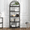 Black, variant on Kicctian 71" Tall 5-Tier Open Bookcase with Arched Design, Curved Metal Frame Modern Bookshelf, Freestanding Display Storage Rack for Living Room, Bedroom or Office,Black