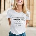 thumbnail image 2 of Womens Sarcastic T Shirts With Funny Sayings Novelty Graphic Tees For Women, 2 of 5