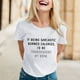 thumbnail image 2 of Camiseta con estampado sarcástico para mujer - Camiseta informal de manga corta con frases divertidas, 2 of 5