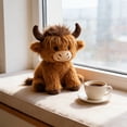 thumbnail image 4 of Alaparte Class Of 2026 Graduation Highland Cow Plush Toy-8.6 Inch Highland Cow Stuffed Animal With Graduation Cap And Sash, Cute Stuffy Plushies Graduation Gift For Her Him Kids Kindergarten College, 4 of 6