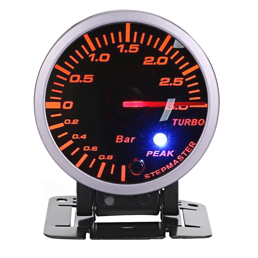 Boost Meter, LED Bar Pressure Meter 12V DC For Turbocharged Vehicles