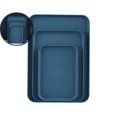 thumbnail image 1 of Dvruxg Set of 3 Rectangular Trays (Large, Medium & Small) – Multi-Purpose Household Serving Trays for Tea Cups, Snacks, and Dinner Plates – Stylish Plastic Tray Set, 1 of 5