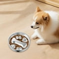 thumbnail image 3 of Stainless Steel Slow Feeder Dog Bowl, Large 304 Metal Food Dish with Non Base 1 Pack, Double Layer Anti Gulping Bowl for Medium Large Dogs 8.7 Inch, 3 of 4