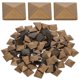 thumbnail image 1 of 100 Pcs 9x9cm Pyramid Spike Flatback Studs for Leathercraft Punk Rivet Clothes Bags Shoes Belt DIY Decoration, 1 of 5
