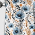 thumbnail image 2 of Designart "Blue Floral Whimsy In Watercolor" Floral Blackout Curtain Single Panel, 2 of 4
