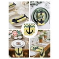 thumbnail image 4 of Hokiten Kitchen Dinner Napkins Set of 4 Anchor Nautical Cloth Napkins Reusable Washable Table Napkins for Weddings Cocktail Parties Holiday Table Decor 20x20 Inch, 4 of 8