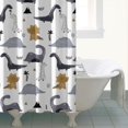 thumbnail image 4 of Gray Brown Dinosaurs Palms Pattern Shower Curtain 84"x72" ,Bathroom Decorative Shower Curtains Set with 12 Hooks,Modern Waterproof Washable Shower Curtain, 4 of 6