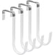 thumbnail image 3 of FYY Ganchos para Colgar sobre la Puerta, Paquete de 4 Ganchos para Colgar con Goma para Evitar rayones, Organizador Resistente para Sala de Estar, baño, Dormitorio, Cocina, Colgar Ropa, Toallas, Sombr, 3 of 4