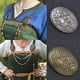 thumbnail image 2 of Broche vikingo, broches para ropa, chal, bufanda, insignia retro Plata, 2 of 5