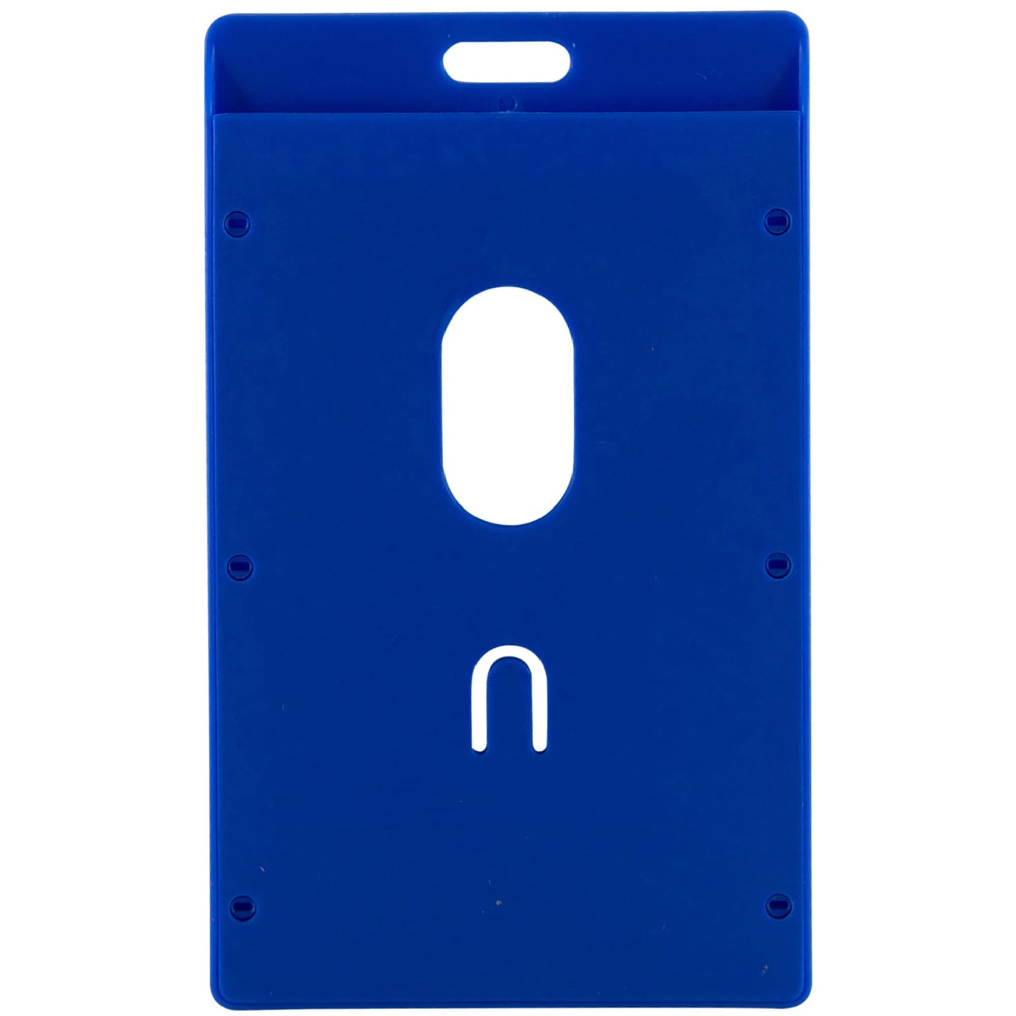 SICURIX Badge Holder - Vertical, Blue, 6 / Pack (Quantity)