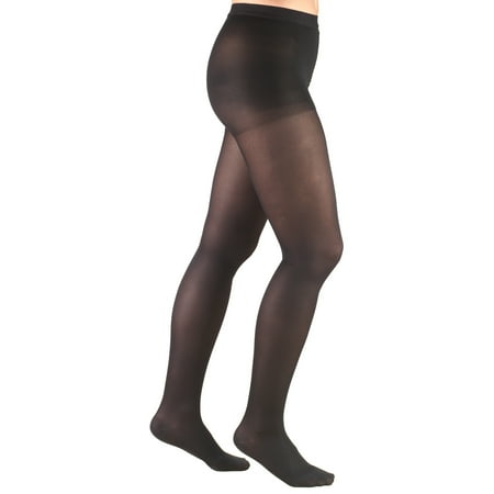 

Truform Women s Pantyhose: 20-30 mmHg Black X-Large