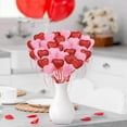 thumbnail image 6 of 30 PCS Glitter Heart Picks Valentine's Day Puffy Foam Hearts Floral Sparkly Sticks for Valentine Wedding Arrangements Party Vase Floral Bouquet Crafts Table Centerpiece Decorations, 6 of 8