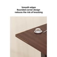 thumbnail image 6 of NOBRAND Adjustable Height Mobile Rolling Overbed Table with Wheels for Indoor, Walnut, 6 of 14