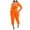 Orange 2 piece outfit for women, variant on Wycnly Womens Outfits Sets Plus Size Casual 2 Piece Sports Outfits Fall Long Sleeve Cropped Pullover Tops Jogger Lounge Sets with Pocket under $5