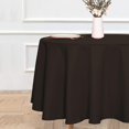 thumbnail image 2 of LAICAIW Round Tablecloth-90 Inch-Water Resistant Spill Proof Washable Polyester Table Cloth Decorative Fabric Table Cover for Dining Table, Buffet Parties and Camping, Brown, 2 of 7