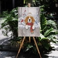 thumbnail image 4 of Playful Beagle Welcomes Winter Snowy Day with Cardinal Bird Vertical Matte Canvas Poster Beagles Dog Lover Gifts Idea Wall Art Home Decor - 2017, 4 of 5