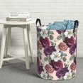 thumbnail image 6 of ZICANCN Laundry Basket Organizer, Vintage Flower Elegant Rose Collapsible Hamper for Bathroom Bedroom Laundry Room, Medium Size, 6 of 7