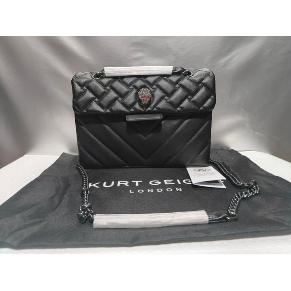Women's bag contrast color stitching crossbody bag white diamond eagle head bag shoulder bag Kurt geiger direct sales
