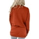 thumbnail image 5 of ICHUANYI Liquidación Camisetas De Gran Tamaño Camisas para Mujer Sudaderas De Entrenamiento Sólidas Camisa Básica Informal De Manga Larga Tops Clásicos con Cuello En V ICHUANYI WER2023082204470, 5 of 5