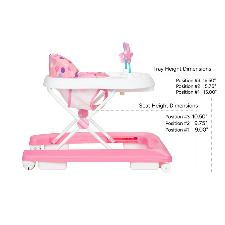 Baby Trend Smart Steps Trend Activity Baby Walker, Foldable, 3