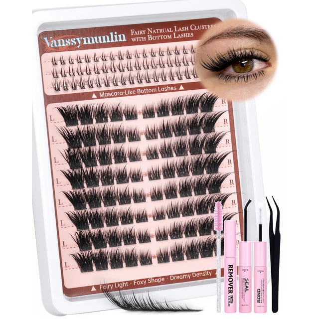 Kit de Extensiones de Pestañas Vanssymunlin Manga Spikes con Racimos