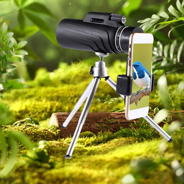 Dual Focus 40x60 Monocular Optics Telescope for Bird Watching, Hunting Expeditions, Camping Essentials, Hiking Trips, and Concert Viewing, Featuring Smartphone Mount