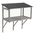 thumbnail image 2 of AVAWING Wall-Mounted Window Enclosure for Indoor Cats, Expandable Wooden Cat Perch House, Gray, 2 of 8