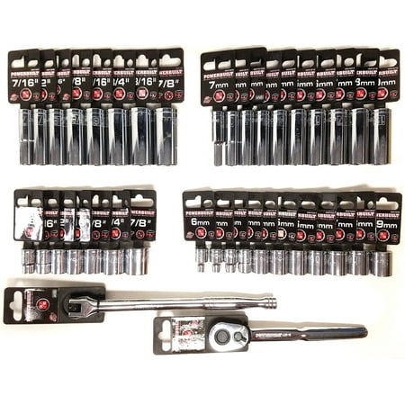 

Powerbuilt 38pc Socket Set 3/8 DR SAE & Metric Shallow & Deep Well