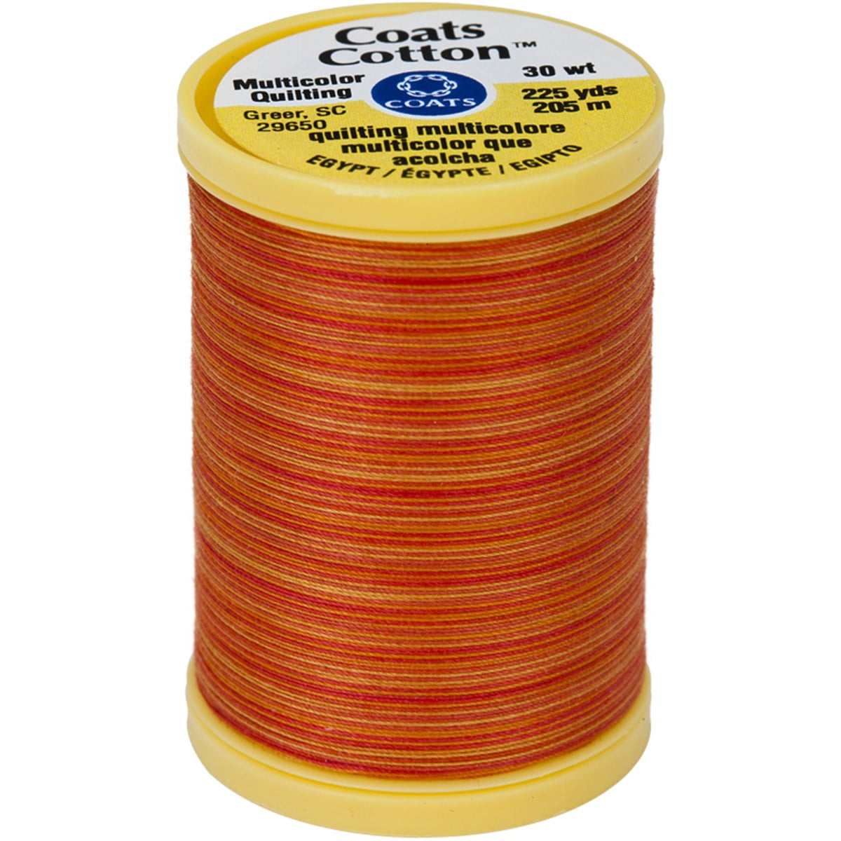 (2 pack) Coats Cotton Machine Quilting Thread Multicolor 225yd-Canyon Sunset