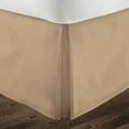 thumbnail image 2 of Box Pleated Split Corner Bed Skirt 21" Inch Drop,800 Thread Count 100% Egyptian Cotton Wrinkle and Fade Resistant Bed Skirt - Queen Size (60" x 80") Taupe Solid, 2 of 6