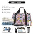 thumbnail image 5 of Rateoe Cute Donuts Pattern Gym Bag for Women, Duffle Bag for Travel with Wet Pocket, Carry on Weekender Bags for Women, Water Resistant Travel Bag Duffel Bag, 5 of 7