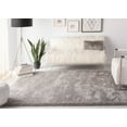 thumbnail image 4 of SAFAVIEH Royal Juliet Solid Plush Shag Area Rug, Grey, 6'7" x 6'7" Square, 4 of 9