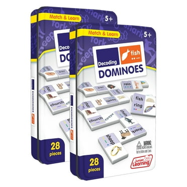 Junior Learning Decoding Match & Learn Dominoes, Pack of 2