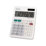 Sharp Calculators EL-310WB 8-Digit Mini-Desktop Calculator, White
