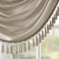 thumbnail image 2 of Gracie Mills Aurelius Faux Silk Sheen Waterfall Embellished Valance - GRACE-9442, 2 of 2