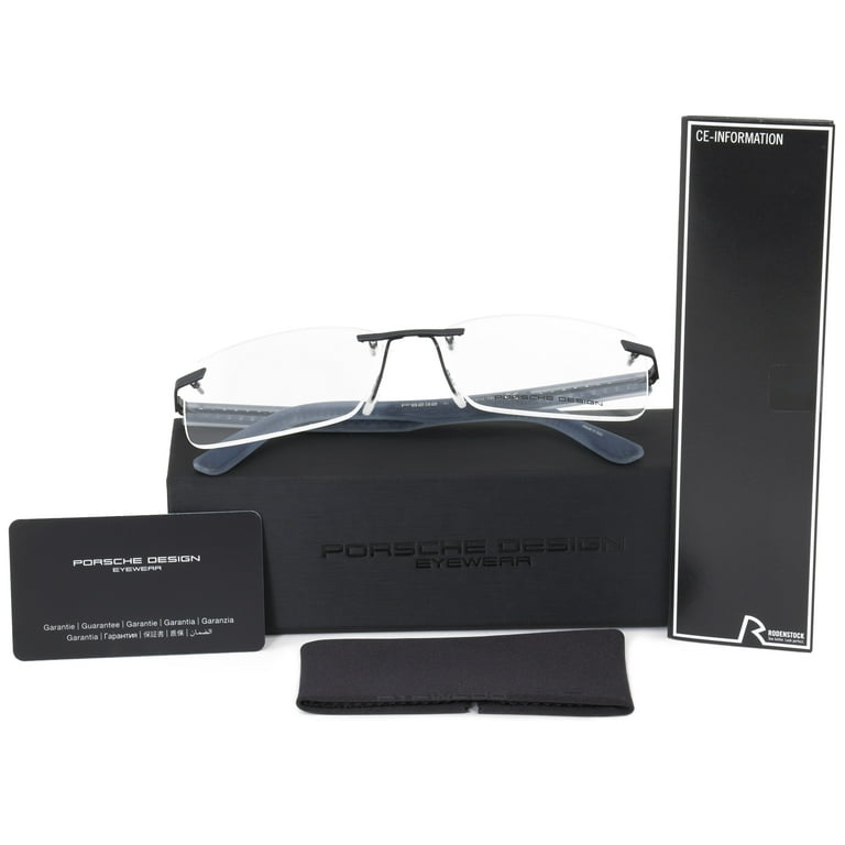 Porsche Design P8232 D Rectangular | Matte Silver Blue| Eyeglass