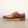 thumbnail image 3 of Zapatos Oxford Casual de Vestir para Hombre Bruno Marc Marrón Talla 13W, 3 of 9