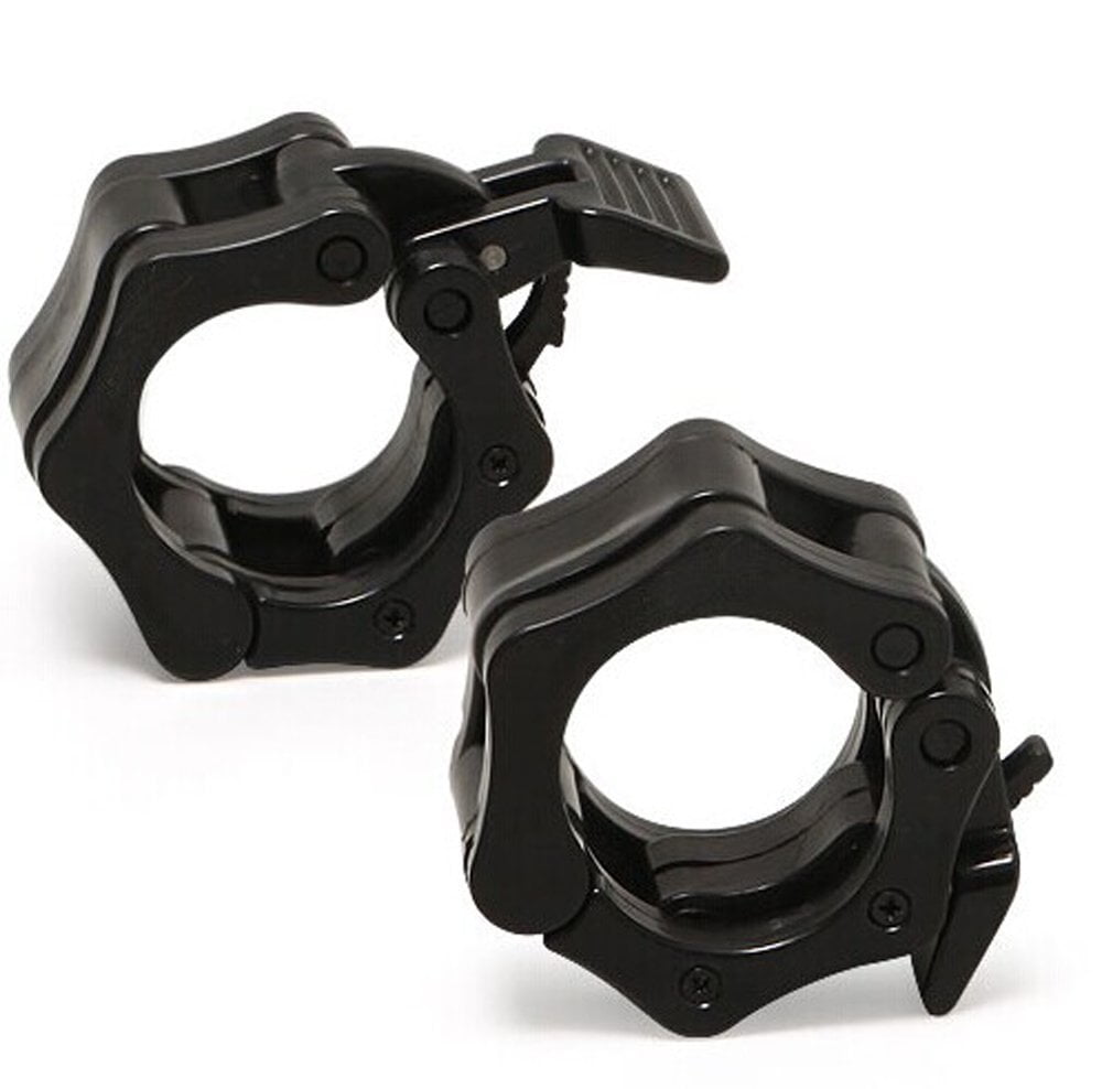 Clout Fitness Quick Release Pair of Locking 2" Olympic Size Barbell Clamp Collar 
