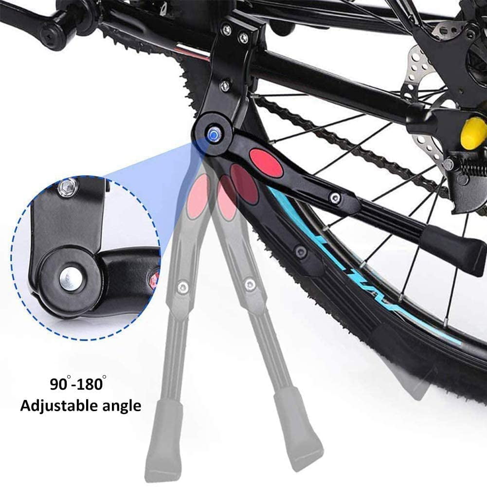 Adjustable Bike Kickstand with Non Slip Rubber Feet for 20-28 inch Wheels