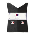 thumbnail image 2 of Champion Men’s Crew Socks 8 Pack – Half Terry Cushion, Moisture-Wicking, Arch Support, Reinforced Toe & Heel, Sizes 6–12.5, 2 of 7