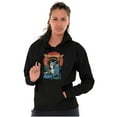 thumbnail image 4 of Traditional Geisha Skull Fan Dragon Unisex Plus Fleece Graphic Hoodie Brisco Brands 4X, 4 of 6